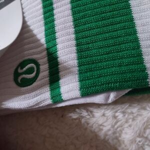 lululemon athletica Green and White Athletic Socks